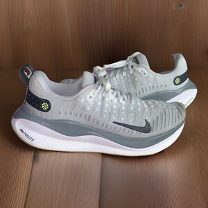 Nike ReactX Infinity Run 4 Men Size 10.5 Running Shoes Wolf Gray Lime DR2665-002